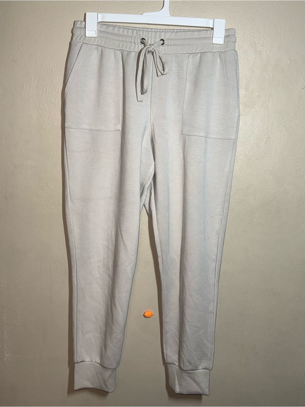 NWOT Women’s Cable & Gauge Studio Light Beige Jogger Sweatpants Sz Lg